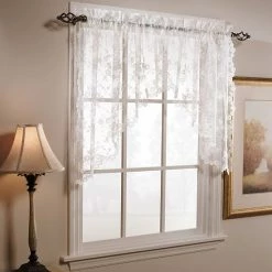Saturday Knight, Ltd. Petite Fleur Swag Window Valance - 78'' X 30'' White -Saturday Knight, Ltd.shop unnamed file 111