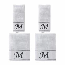 Saturday Knight, Ltd. Monogram 4-piece Bath & Hand Towel Set -Saturday Knight, Ltd.shop unnamed file 117