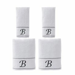 Saturday Knight, Ltd. Monogram 4-piece Bath & Hand Towel Set -Saturday Knight, Ltd.shop unnamed file 121