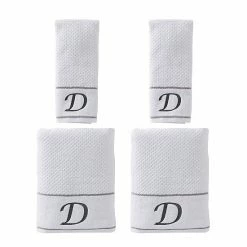 Saturday Knight, Ltd. Monogram 4-piece Bath & Hand Towel Set -Saturday Knight, Ltd.shop unnamed file 122