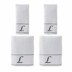 Saturday Knight, Ltd. Monogram 4-piece Bath & Hand Towel Set -Saturday Knight, Ltd.shop unnamed file 124