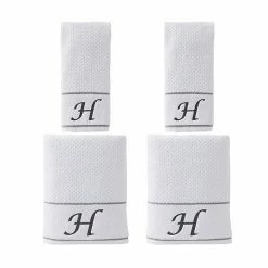 Saturday Knight, Ltd. Monogram 4-piece Bath & Hand Towel Set -Saturday Knight, Ltd.shop unnamed file 128