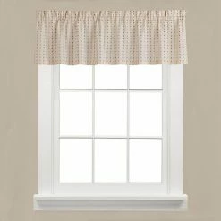 Saturday Knight, Ltd. Hopscotch Window Valance - 58'' X 13'' Tan -Saturday Knight, Ltd.shop unnamed file 132