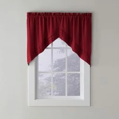 Saturday Knight, Ltd. Holden Swag Kitchen Window Curtain Set - 57'' X 30'' Garnet -Saturday Knight, Ltd.shop unnamed file 193