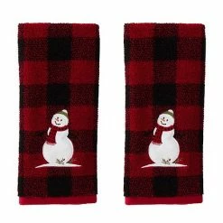 Saturday Knight, Ltd. Woodland Winter 2-Piece Hand Towel Set
