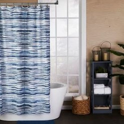 Saturday Knight, Ltd. Vern Yip By SKL Home Shibori Stripe Shower Curtain -Saturday Knight, Ltd.shop unnamed file 225