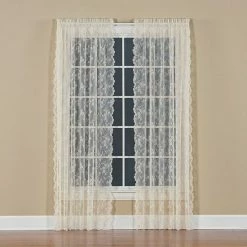 Saturday Knight, Ltd. Petite 1-pack Fleur Window Curtain White