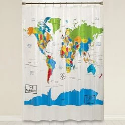 Saturday Knight, Ltd. The World PEVA Shower Curtain -Saturday Knight, Ltd.shop unnamed file 293