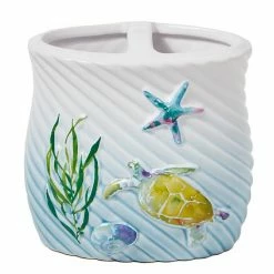 Saturday Knight, Ltd. Watercolor Ocean Toothbrush Holder