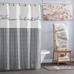 Saturday Knight, Ltd. Farmhouse Dogs Shower Curtain