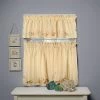 Saturday Knight, Ltd. Seabreeze 2-pk. Tiered Curtains Sand
