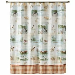 Saturday Knight, Ltd. Adirondack Dogs Shower Curtain