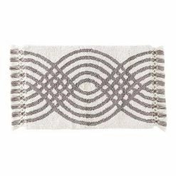 Saturday Knight, Ltd. Fringed Waves Bath Rug
