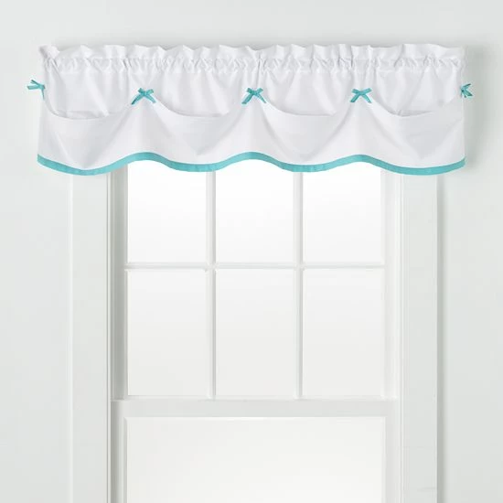 Saturday Knight, Ltd. Saturday Knight Ltd. Kate Tuck Window Valance Berry 3 Saturday Knight, Ltd. Saturday Knight Ltd. Kate Tuck Window Valance Berry