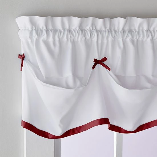 Saturday Knight, Ltd. Saturday Knight Ltd. Kate Tuck Window Valance Berry 4 Saturday Knight, Ltd. Saturday Knight Ltd. Kate Tuck Window Valance Berry - Image 2