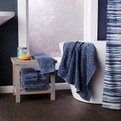 Saturday Knight, Ltd. Vern Yip By SKL Home Shibori Stripe Bath Towel -Saturday Knight, Ltd.shop unnamed file 545