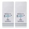 Saturday Knight, Ltd. 2-pack "Running On Coffee" Hand Towel