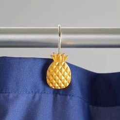 Saturday Knight, Ltd. Gilded Pineapple Shower Curtain Hooks - 12-pack -Saturday Knight, Ltd.shop unnamed file 615