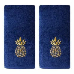 Saturday Knight, Ltd. 2-pack Gilded Pineapple Hand Towel