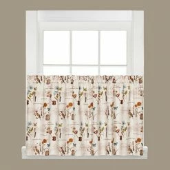 Saturday Knight, Ltd. 2-pack Le Jardin Tier Curtains