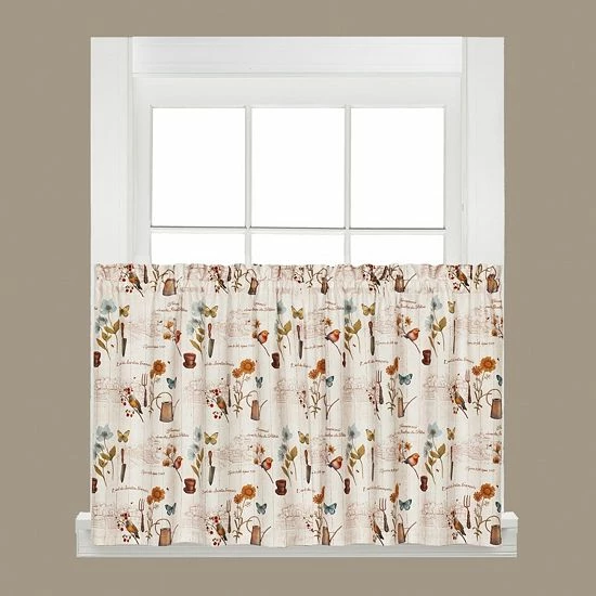 Saturday Knight, Ltd. 2-pack Le Jardin Tier Curtains 3 Saturday Knight, Ltd. 2-pack Le Jardin Tier Curtains