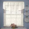 Saturday Knight, Ltd. Petite Fleur Ascot Window Valance - 56'' X 20'' Ivory 1 Saturday Knight, Ltd. Petite Fleur Ascot Window Valance - 56'' X 20'' Ivory -Saturday Knight, Ltd.shop unnamed file 705