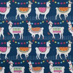 Saturday Knight, Ltd. Alotta Llamas Shower Curtain -Saturday Knight, Ltd.shop unnamed file 752