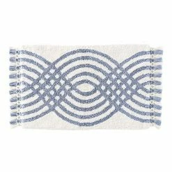 Saturday Knight, Ltd. Fringed Waves Bath Rug